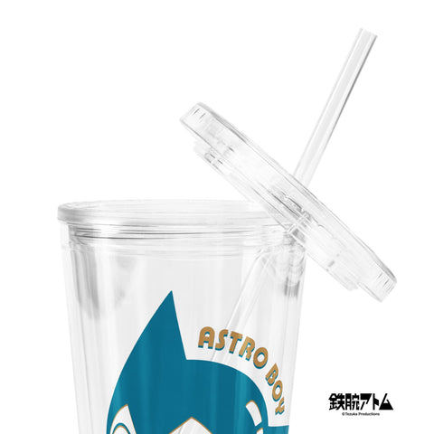 Clear plastic tumbler [ATM] FACE ATOM