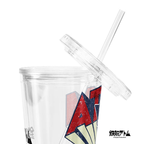 Clear plastic tumbler [ATM] VINTAGE ATOM