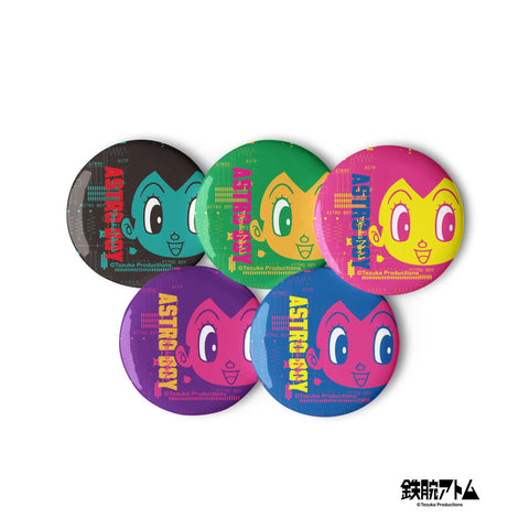 Set of pin buttons [ATM] CLOSE UP ATOM