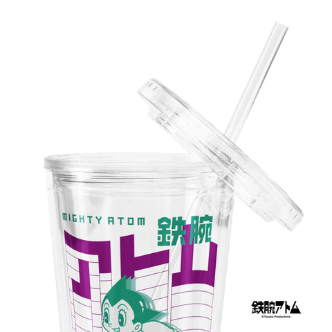 Clear plastic tumbler [ATM] RUN ATOM