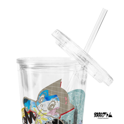 Clear plastic tumbler [ATM] OVERLAY ATOM