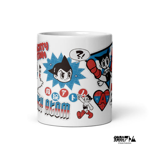 White glossy mug [ATM] STICKERS ATOM
