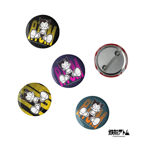 Set of pin buttons [ATM] SLEEP ATOM