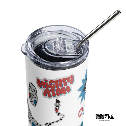 Stainless steel tumbler [ATM] STICKERS ATOM