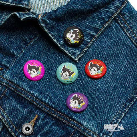 Set of pin buttons [ATM] GRAFFITI ATOM