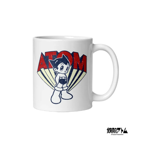 White glossy mug [ATM] VINTAGE ATOM