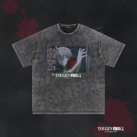 Washed Oversized Cotton T-Shirt [TOUGEN ANKI] Scene-shot 3
