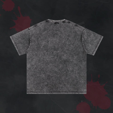 Washed Oversized Cotton T-Shirt [TOUGEN ANKI] Scene-shot 4