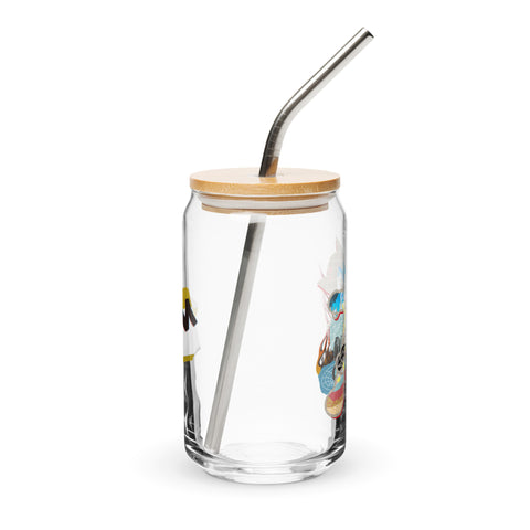 Can-shaped glass [ATM] OVERLAY ATOM