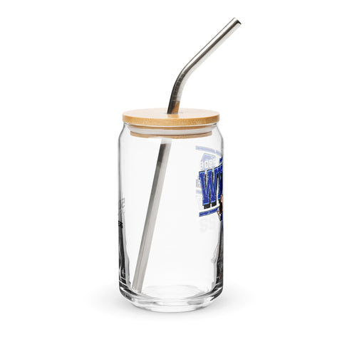 Can-shaped glass [500L] Bobby Witt Jr. Kansas City Cartoon