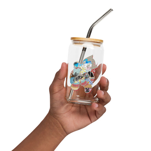 Can-shaped glass [ATM] OVERLAY ATOM