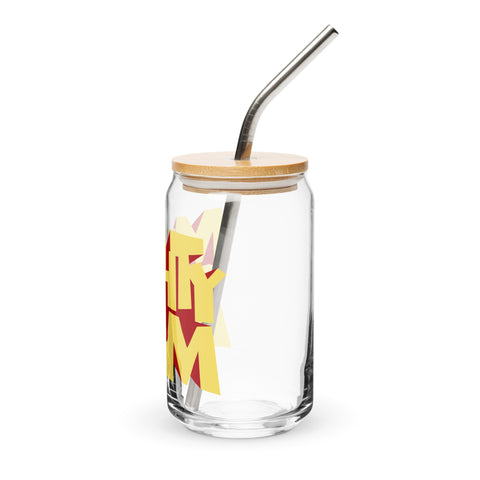 Can-shaped glass [ATM] RETRO ATOM