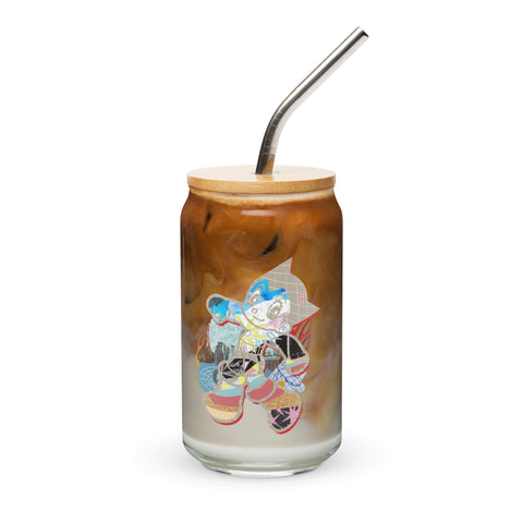 Can-shaped glass [ATM] OVERLAY ATOM