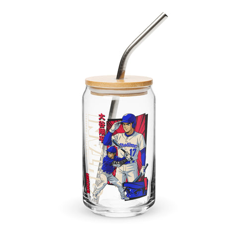 Can-shaped glass [500L] Shohei Ohtani Los Angeles D Anime