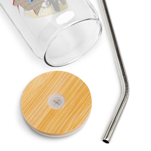Can-shaped glass [ATM] OVERLAY ATOM
