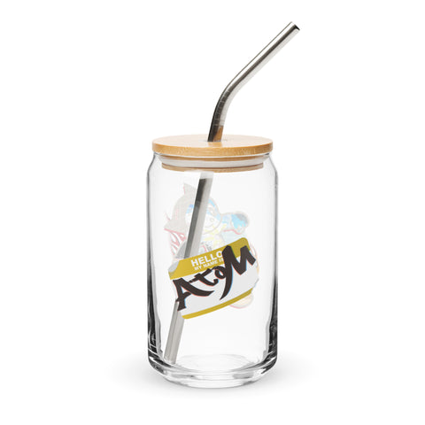 Can-shaped glass [ATM] OVERLAY ATOM