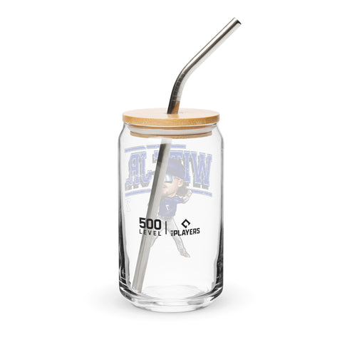 Can-shaped glass [500L] Bobby Witt Jr. Kansas City Cartoon
