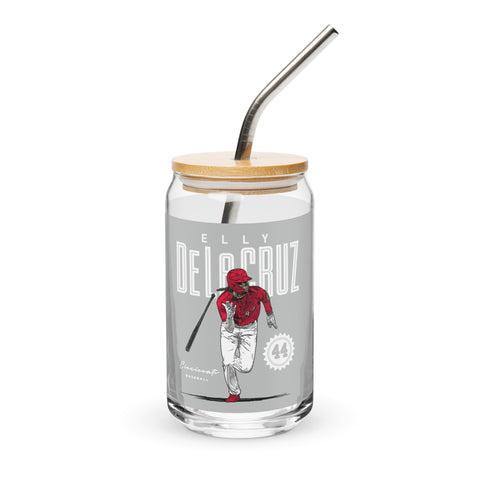 Can-shaped glass [500L] Elly De La Cruz Cincinnati Card