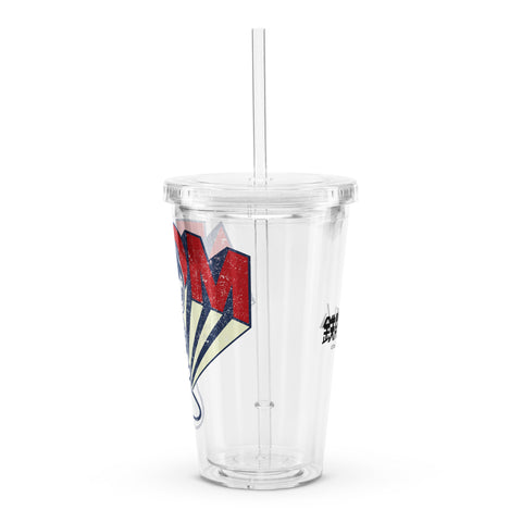 Clear plastic tumbler [ATM] VINTAGE ATOM
