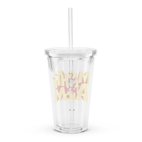 Clear plastic tumbler [ATM] RETRO ATOM