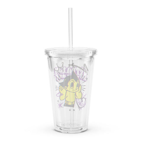 Clear plastic tumbler [ATM] MISREGISTRATION ATOM