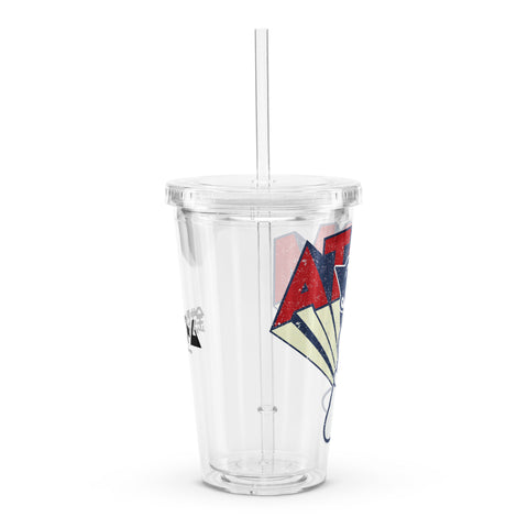 Clear plastic tumbler [ATM] VINTAGE ATOM