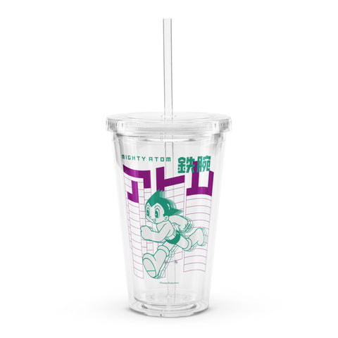 Clear plastic tumbler [ATM] RUN ATOM
