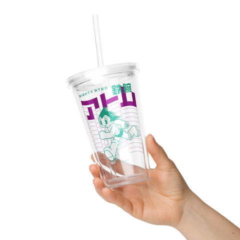 Clear plastic tumbler [ATM] RUN ATOM