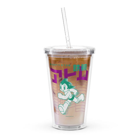 Clear plastic tumbler [ATM] RUN ATOM