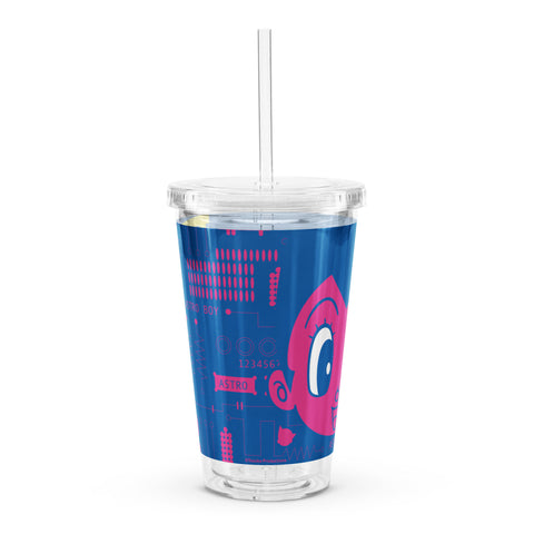 Clear plastic tumbler [ATM] CLOSE UP ATOM
