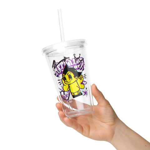 Clear plastic tumbler [ATM] MISREGISTRATION ATOM