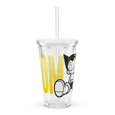 Clear plastic tumbler [ATM] SLEEP ATOM