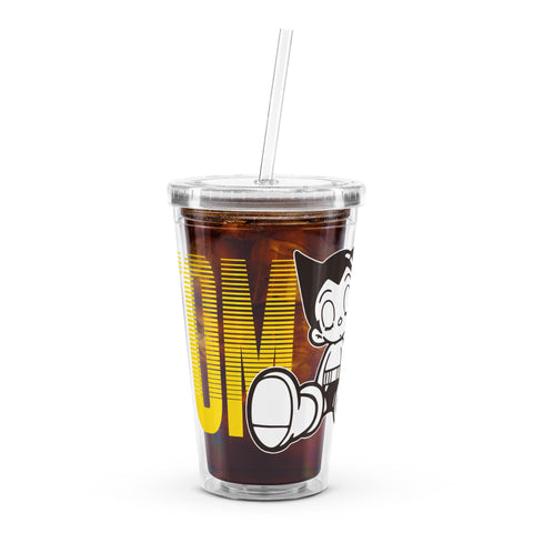 Clear plastic tumbler [ATM] SLEEP ATOM