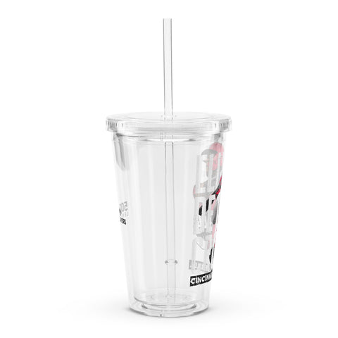 Clear plastic tumbler [500L] Elly De La Cruz Cincinnati Player Name