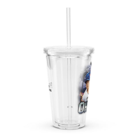 Clear plastic tumbler [500L] Shohei Ohtani Los Angeles D Dual threat