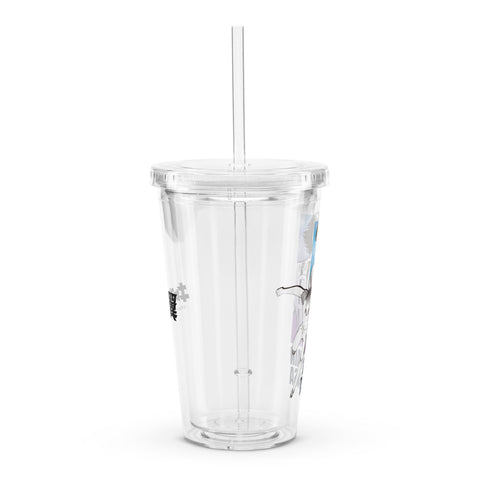 Clear plastic tumbler [CPT] TSUBASA Back
