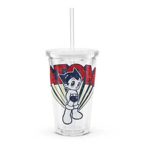 Clear plastic tumbler [ATM] VINTAGE ATOM