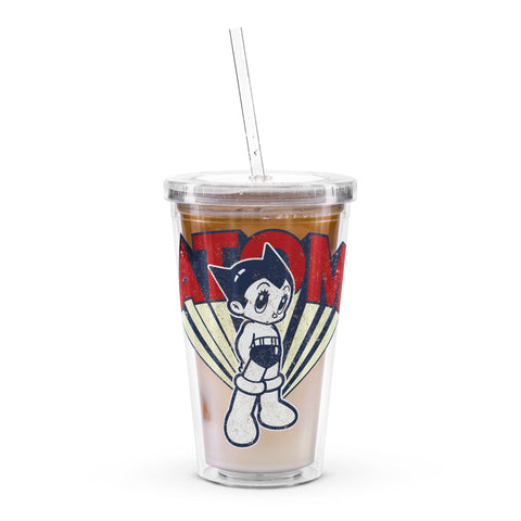 Clear plastic tumbler [ATM] VINTAGE ATOM