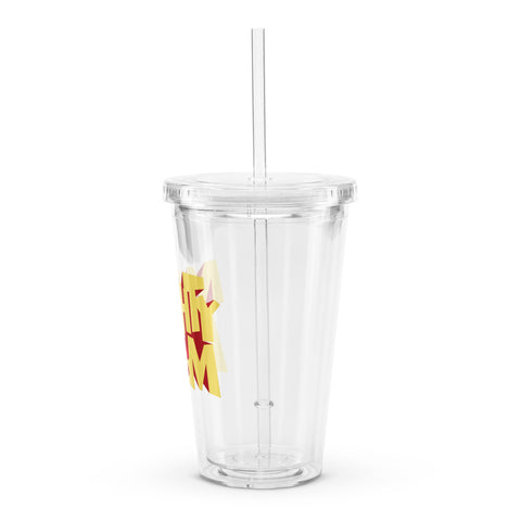 Clear plastic tumbler [ATM] RETRO ATOM