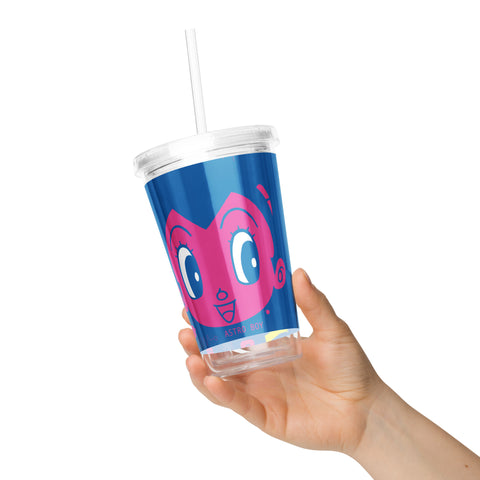 Clear plastic tumbler [ATM] CLOSE UP ATOM