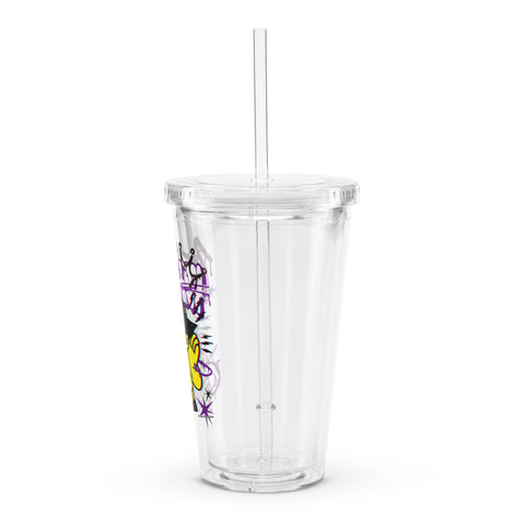 Clear plastic tumbler [ATM] MISREGISTRATION ATOM