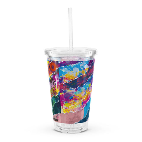 Clear plastic tumbler [ATM] STREET ATOM