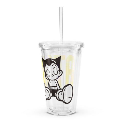 Clear plastic tumbler [ATM] SLEEP ATOM