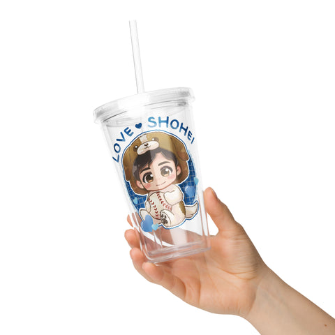 Clear plastic tumbler [500L] Shohei Ohtani Los Angeles D Love Shohei