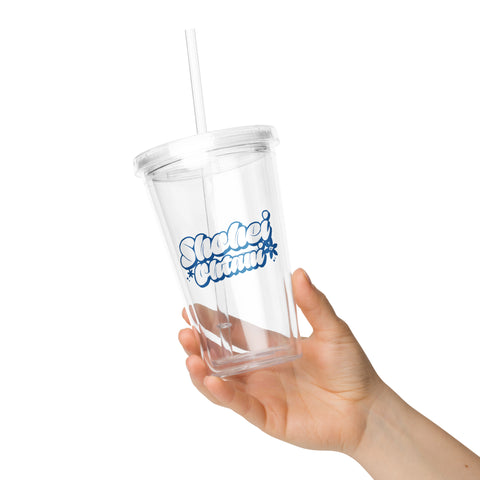 Clear plastic tumbler [500L] Shohei Ohtani Los Angeles D Simple Pop