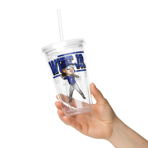 Clear plastic tumbler [500L] Bobby Witt Jr. Kansas City Cartoon