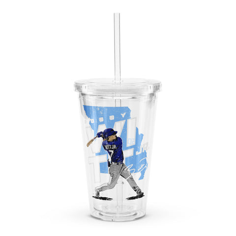 Clear plastic tumbler [500L] Bobby Witt Jr. Kansas City Player Map
