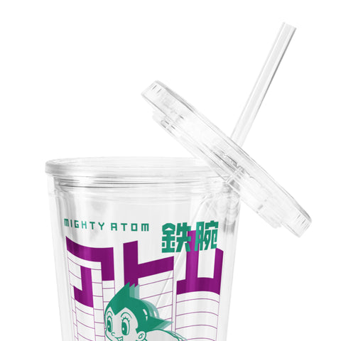 Clear plastic tumbler [ATM] RUN ATOM