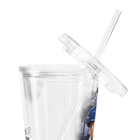 Clear plastic tumbler [500L] Shohei Ohtani Los Angeles D Dual threat