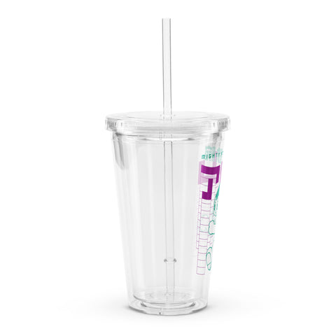 Clear plastic tumbler [ATM] RUN ATOM